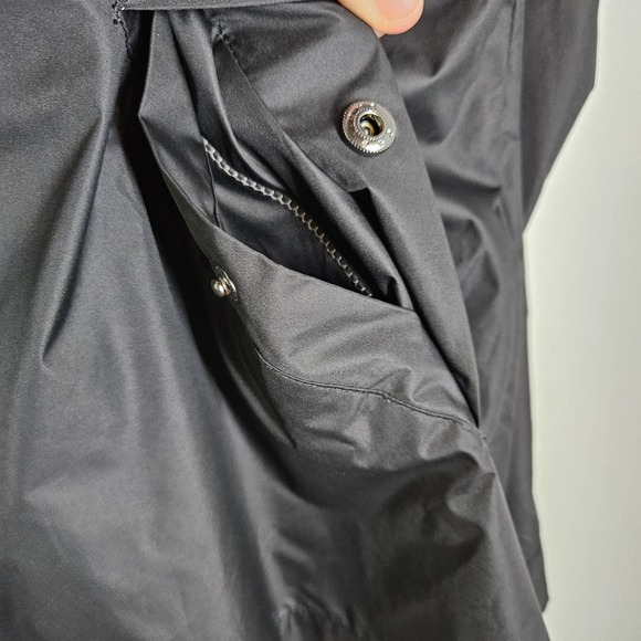 Hunter‎ Original Swing Jacket Women's L Black Hooded Cinch Waist Lightweight - Picture 7 of 14
